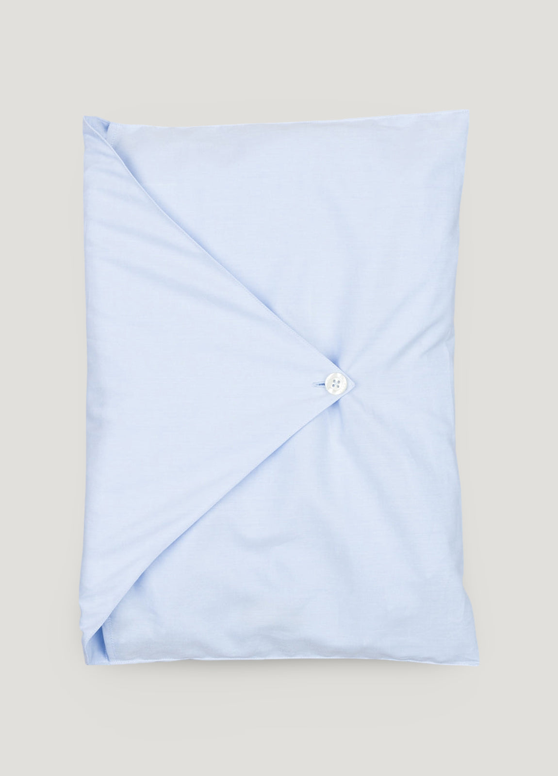 Pijama largo liso celeste con funda incluida