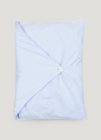 Pijama largo liso celeste con funda incluida