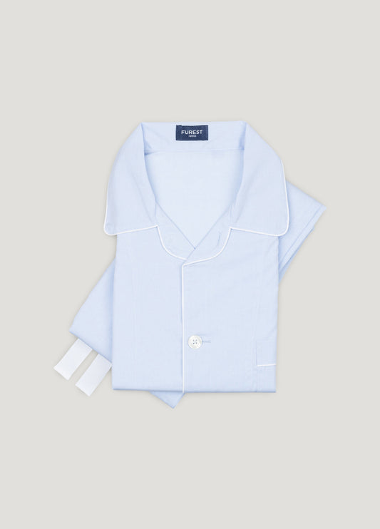 Long plain light blue pajamas with pillowcase included