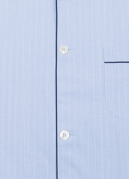Pijama largo rayas celeste con funda incluida