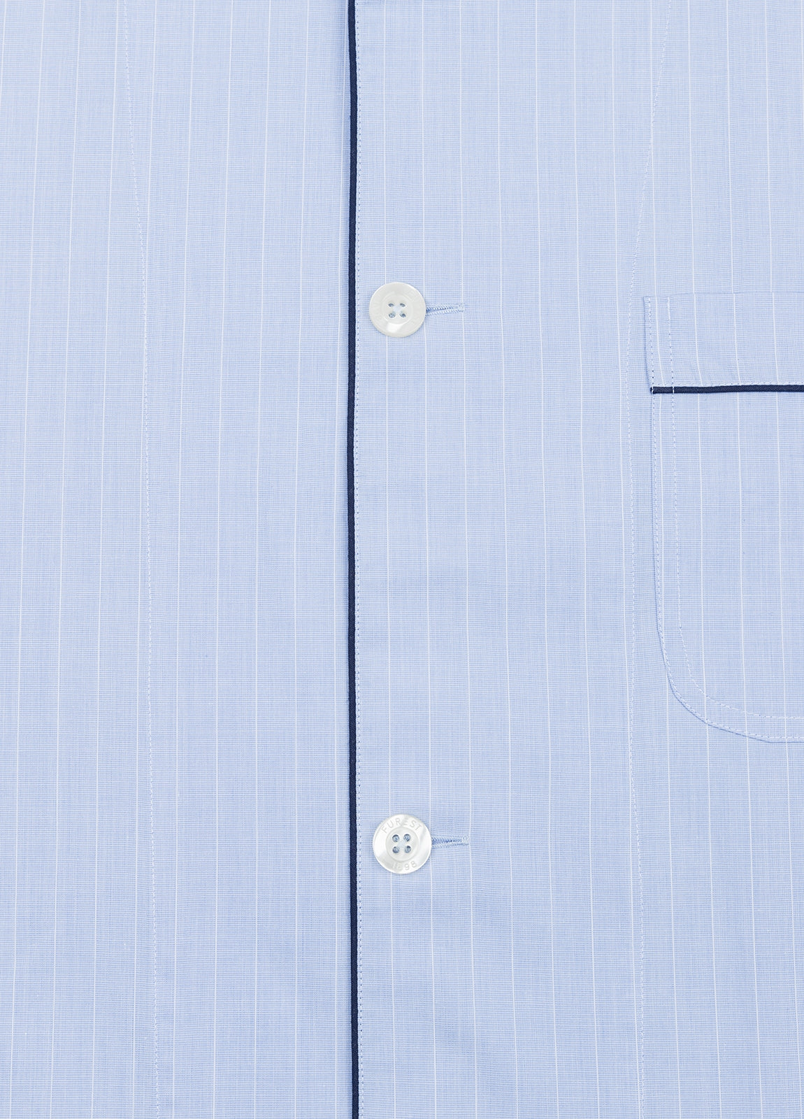 Long light blue striped pajamas with pillowcase included