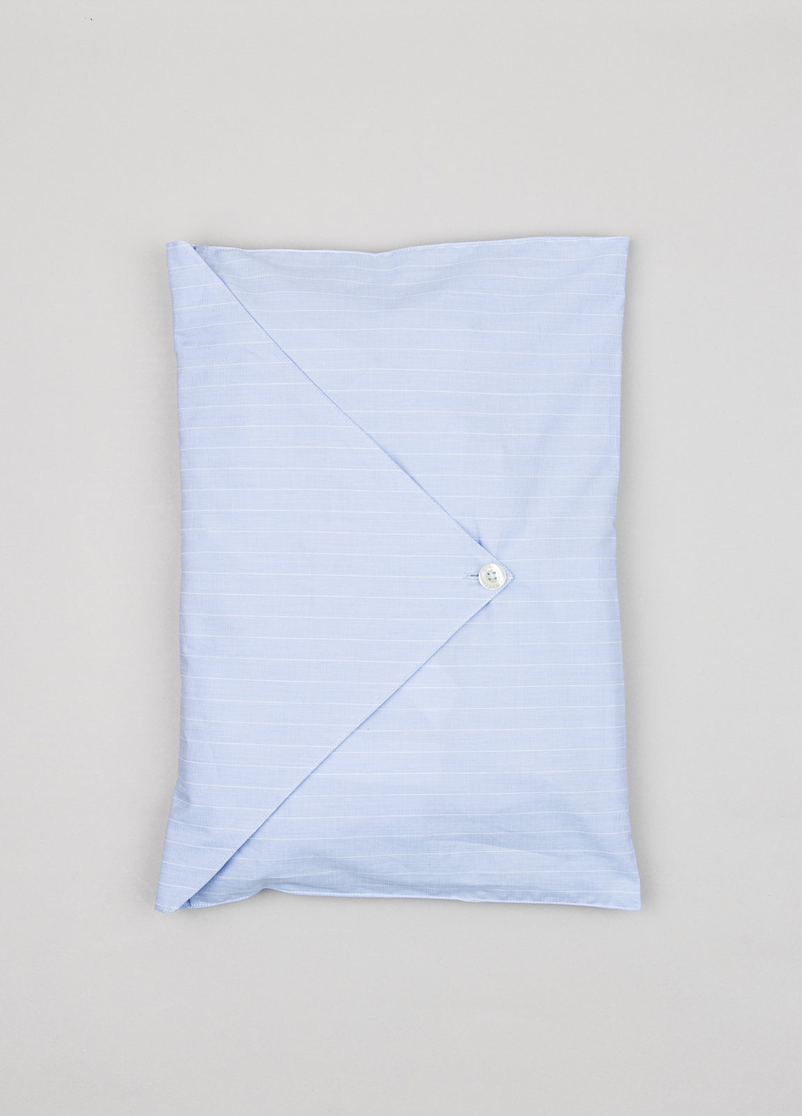 Long light blue striped pajamas with pillowcase included