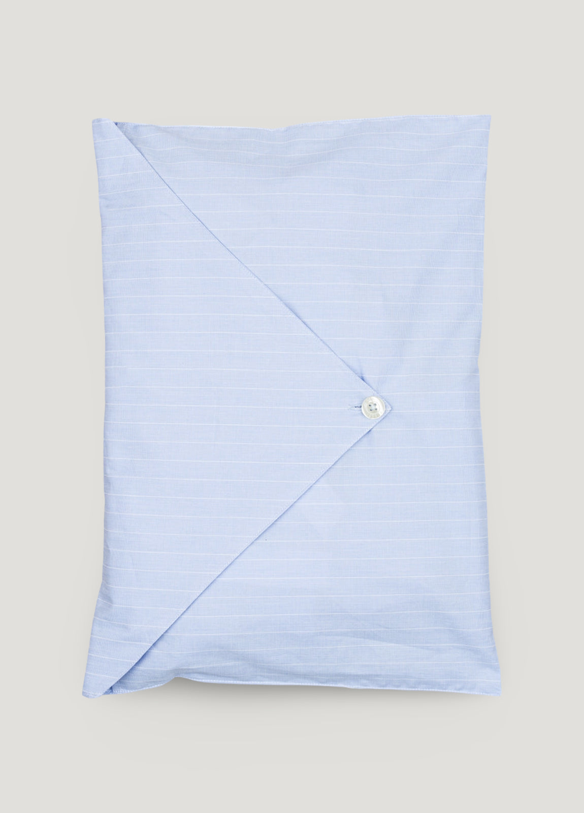 Pijama largo rayas celeste con funda incluida