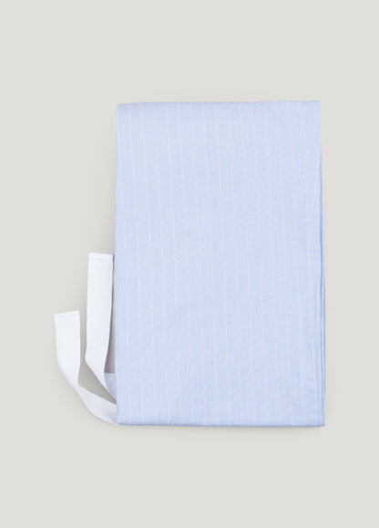 Pijama largo rayas celeste con funda incluida