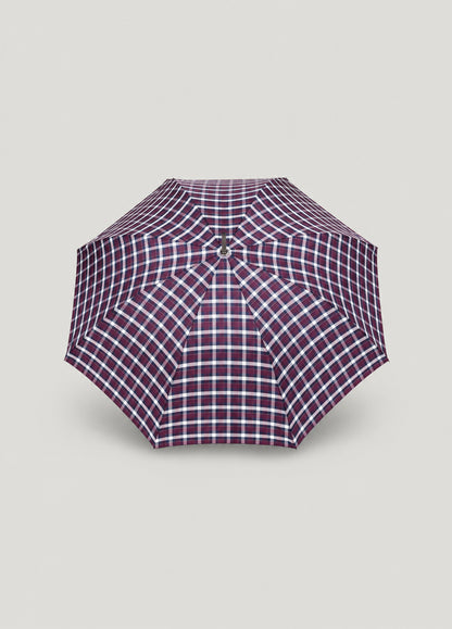 Paraguas cuadros morado