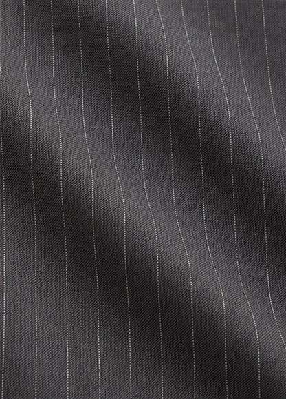 Blazer Oxford Tailored Fit 2 botones gris raya diplomática a medida · tejido