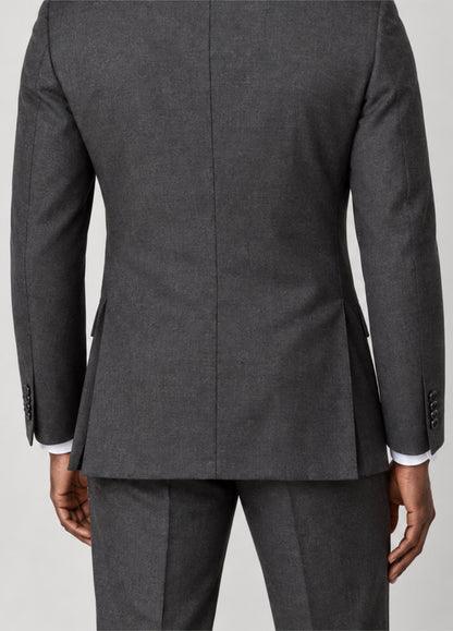 Traje Oxford Tailored Fit 2 botones gris jaspeado a medida