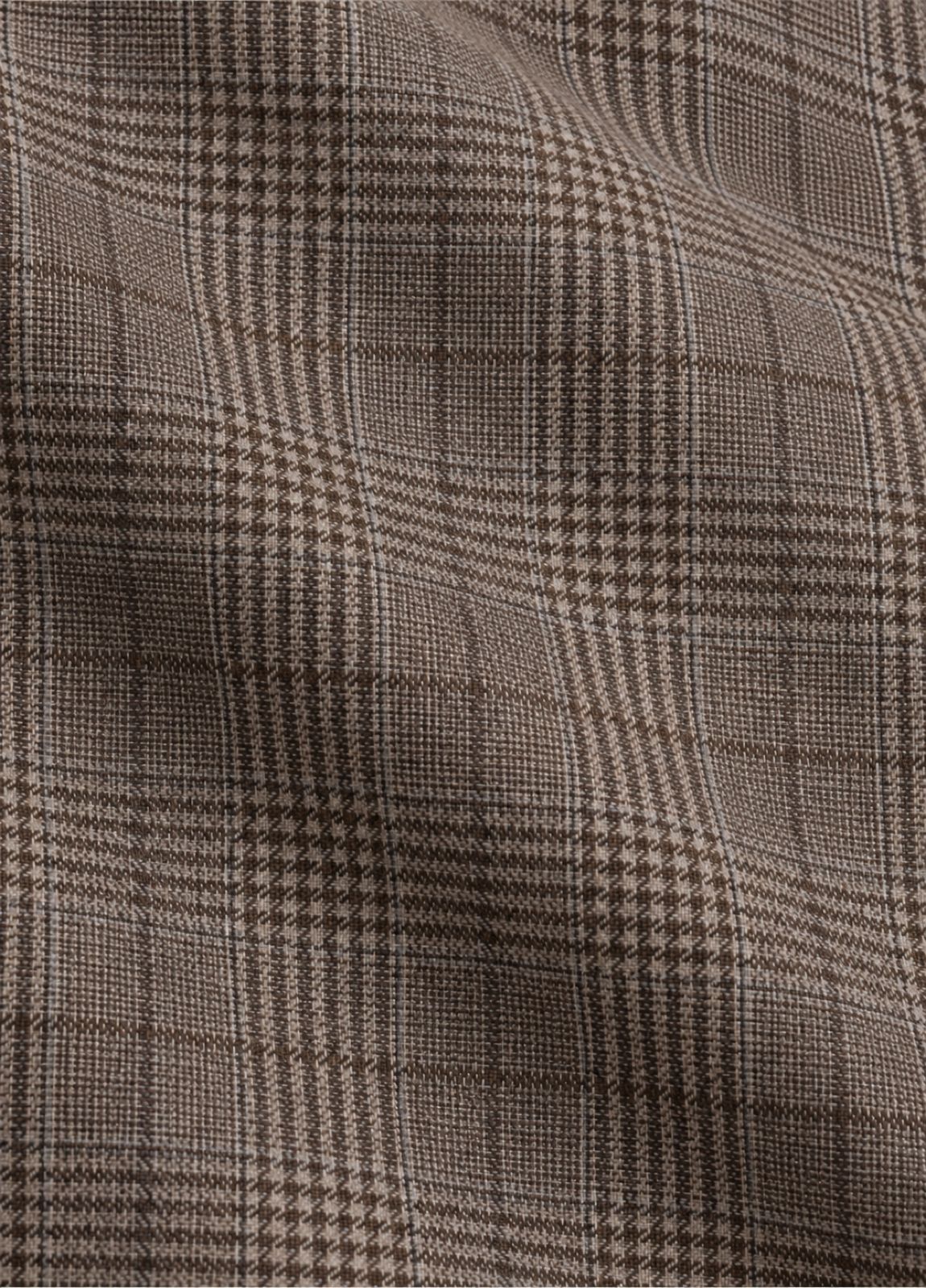 Traje Oxford Tailored Fit príncipe de Gales beige a medida