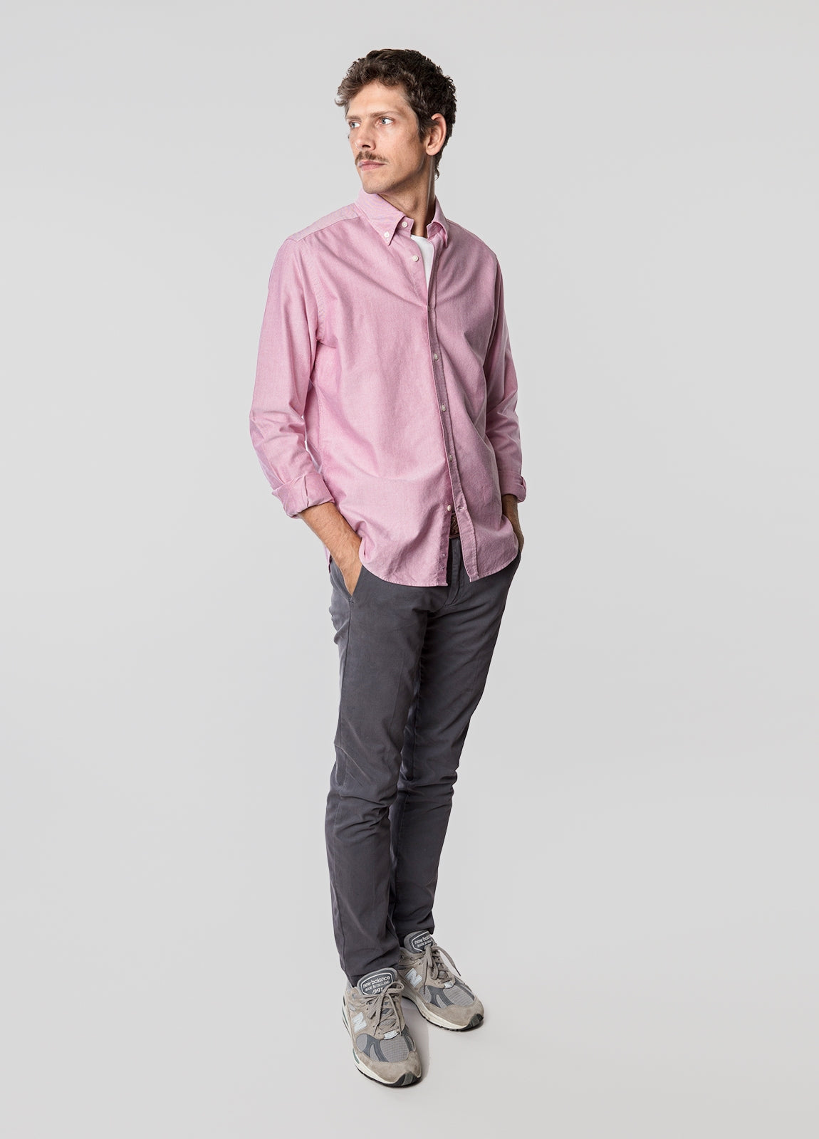 Camisa sport oxford rojo