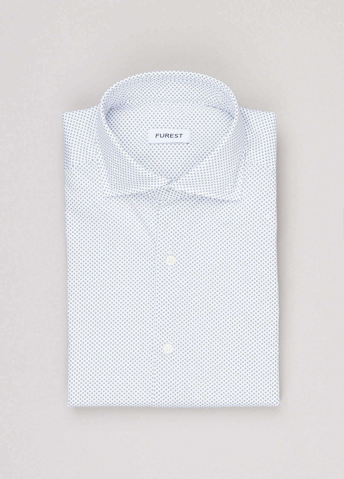 Camisa sport microdibujo azul