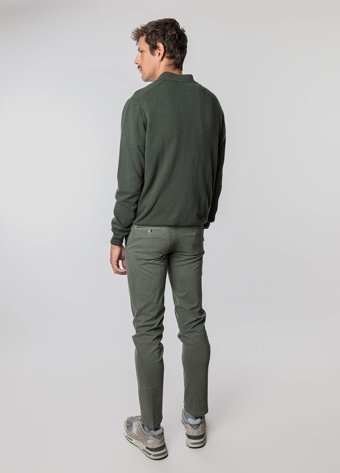 Jersey cuello polo kaki