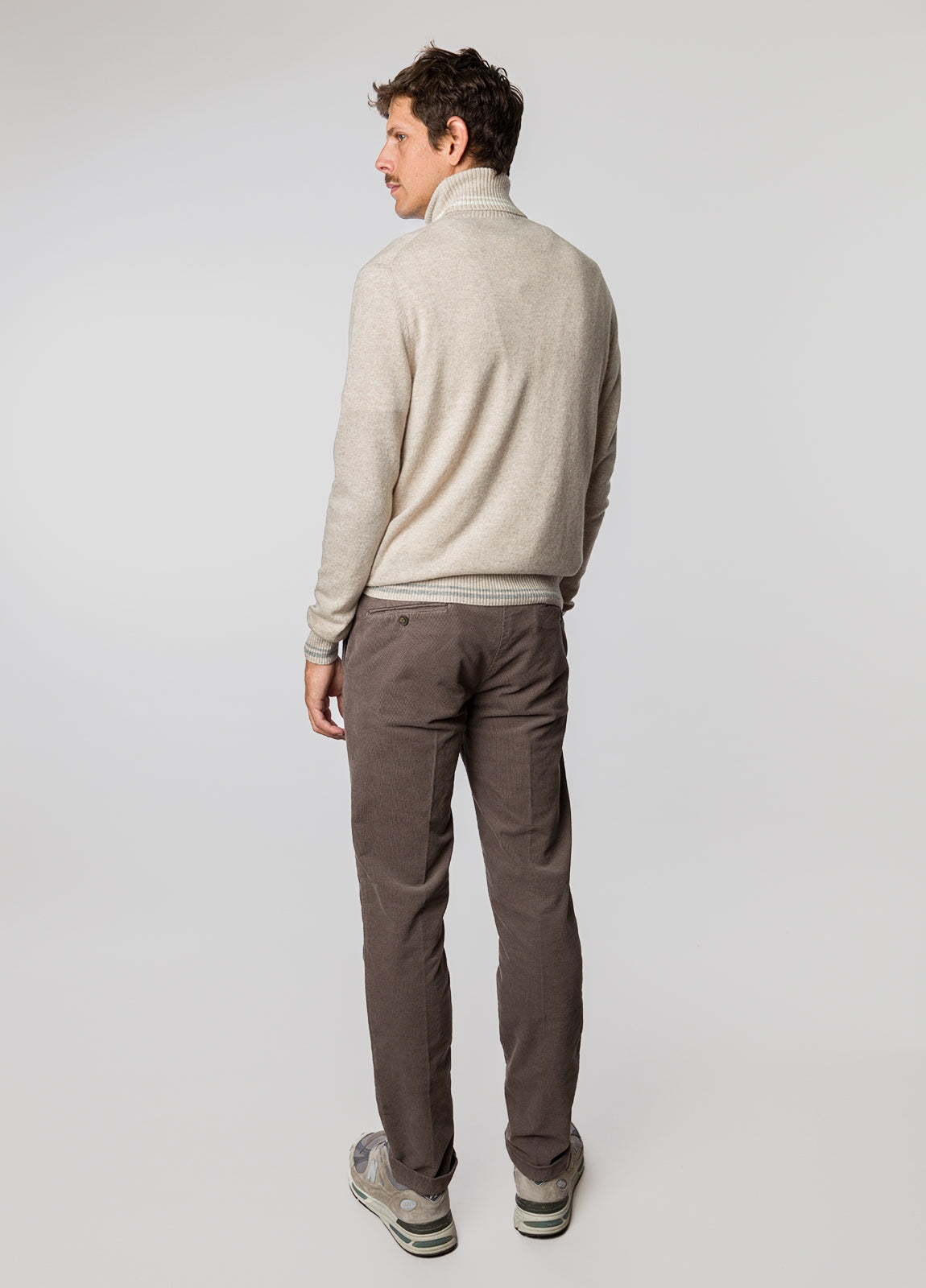 Beige turtleneck sweater