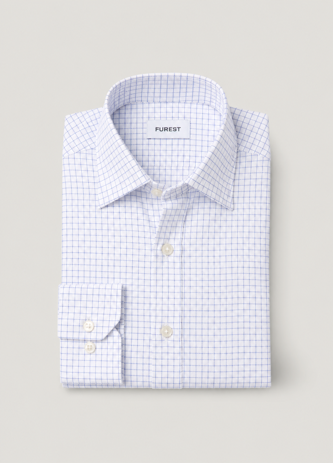 Camisa Regular Cuadro Azul