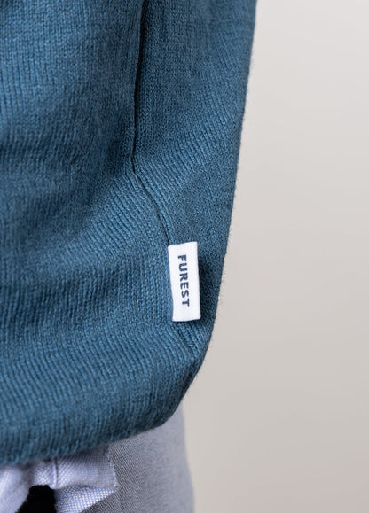 Jersey cuello perkins azul