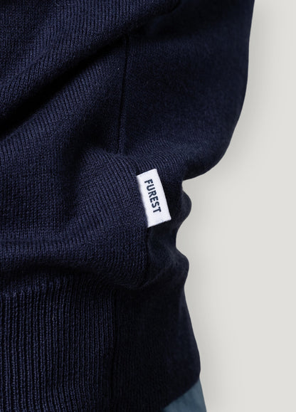 Navy crew neck jersey