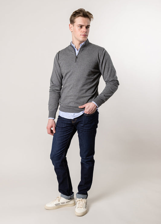 Jersey cuello perkins gris