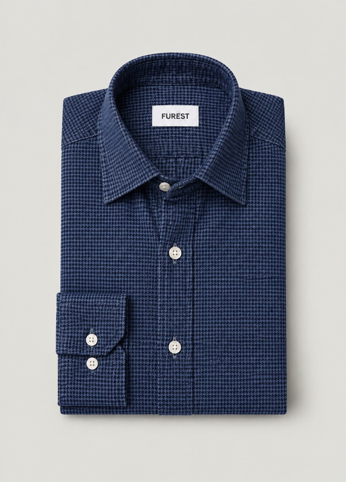Camisa Regular Dibujo Marino · camisa entera