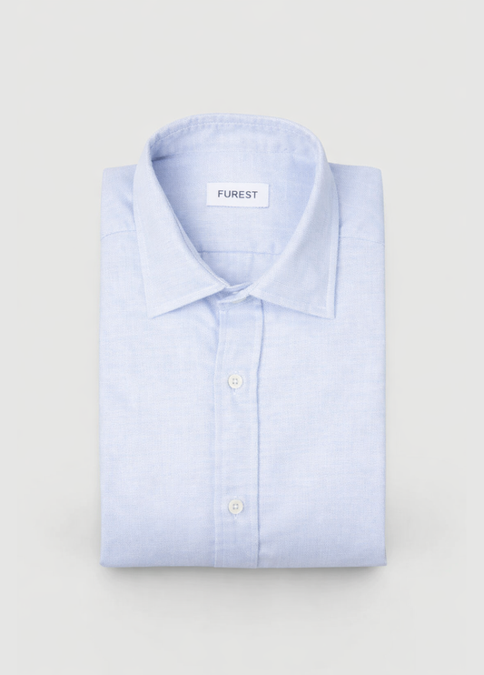 Camisa sport micrograbado celeste