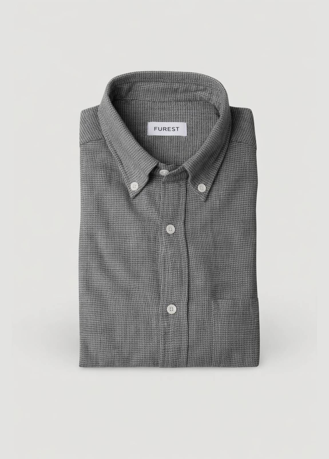 Camisa sport afranelada pata de gallo gris