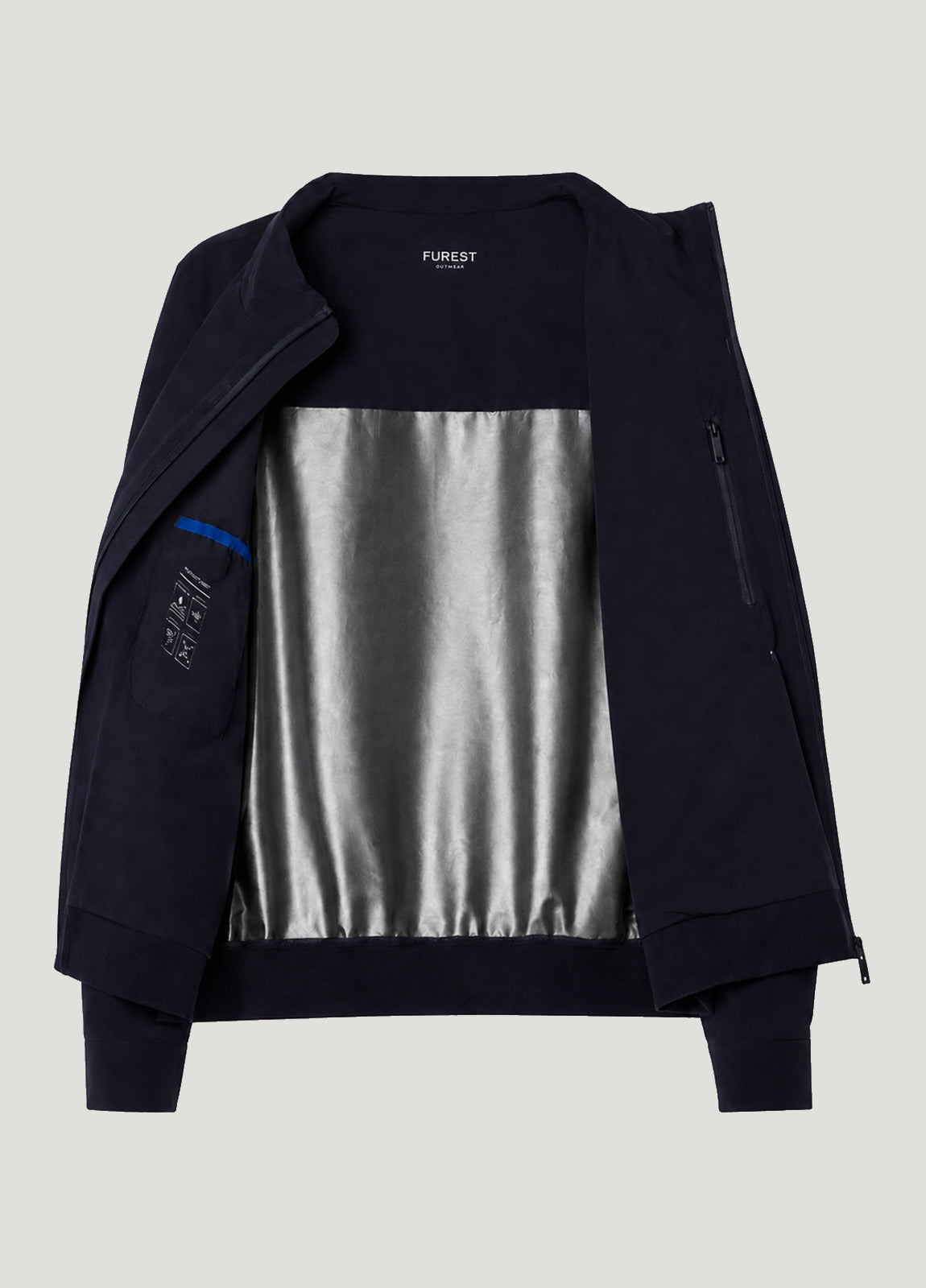 Cazadora zip up marino