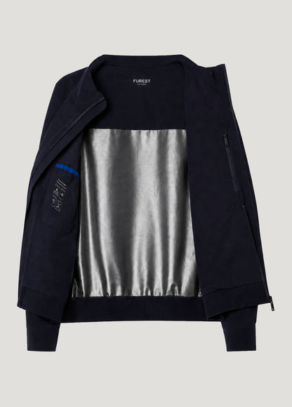 Cazadora zip up marino