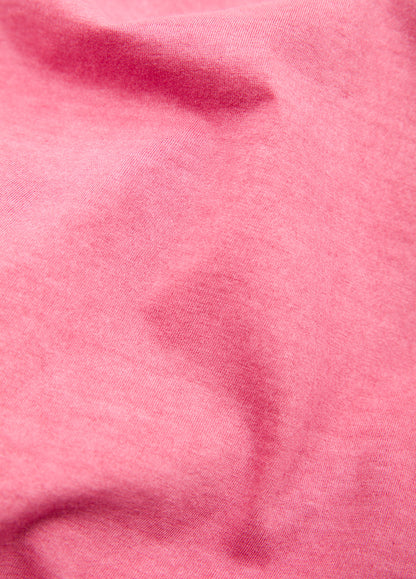 Polo manga corta garment dye rosa