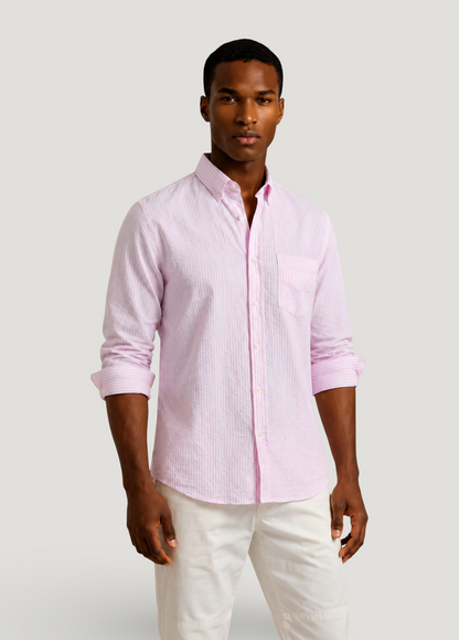 Raw cotton Bermuda shorts