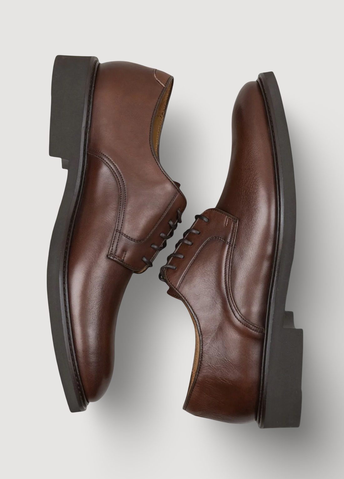 Zapato sport piel marrón