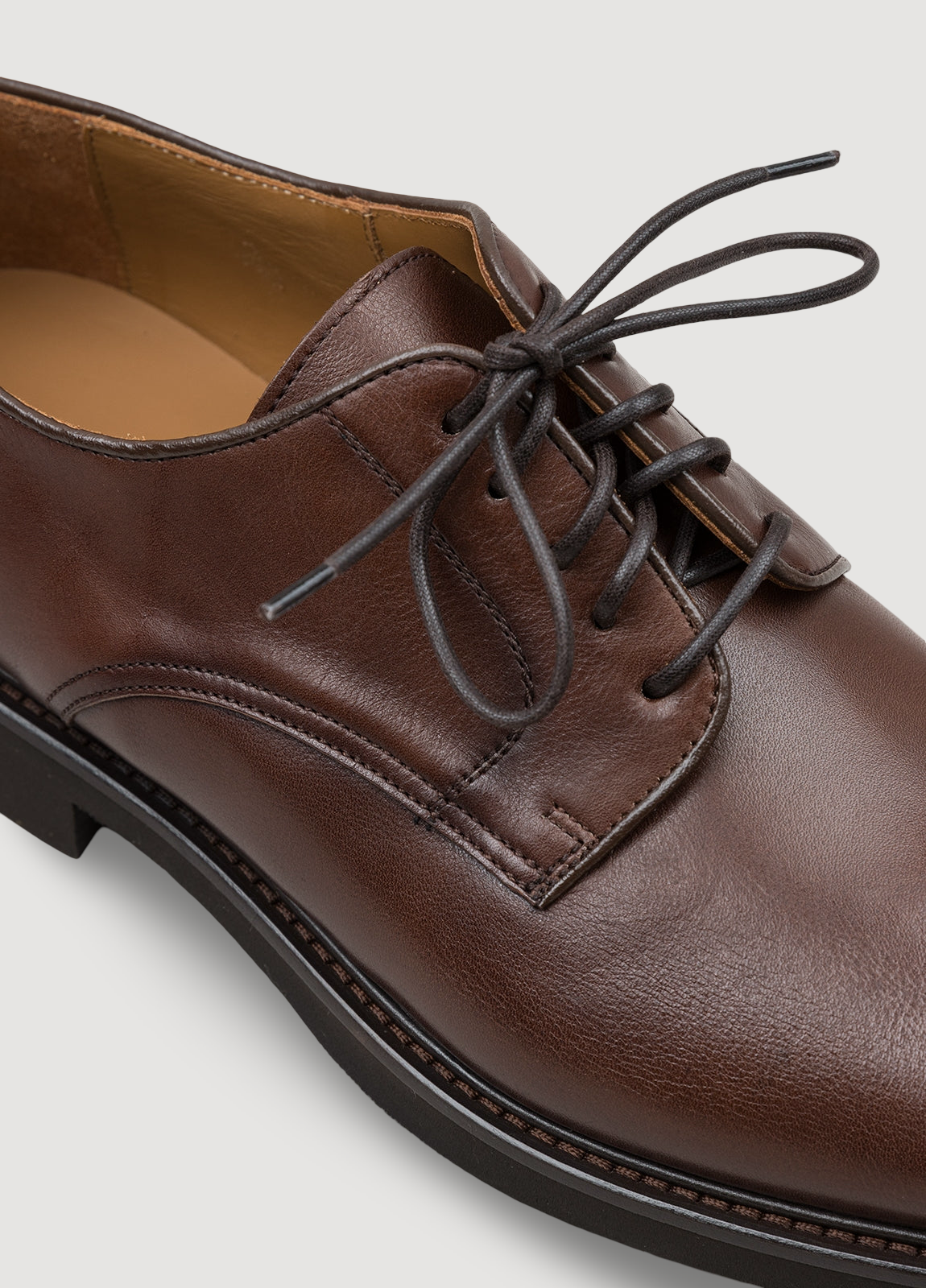 Zapato sport piel marrón