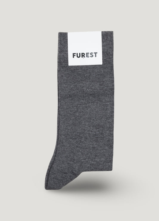 Plain grey short sock