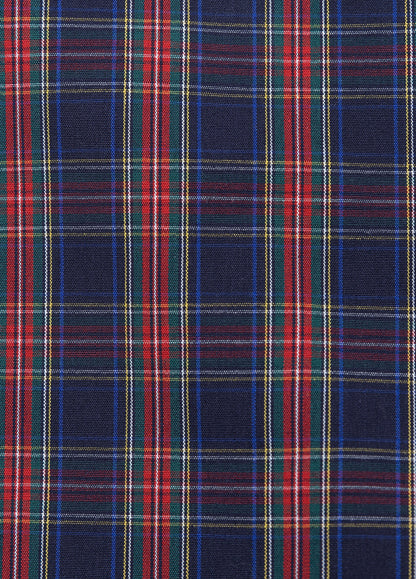 Blue and red checkered boxer shorts
