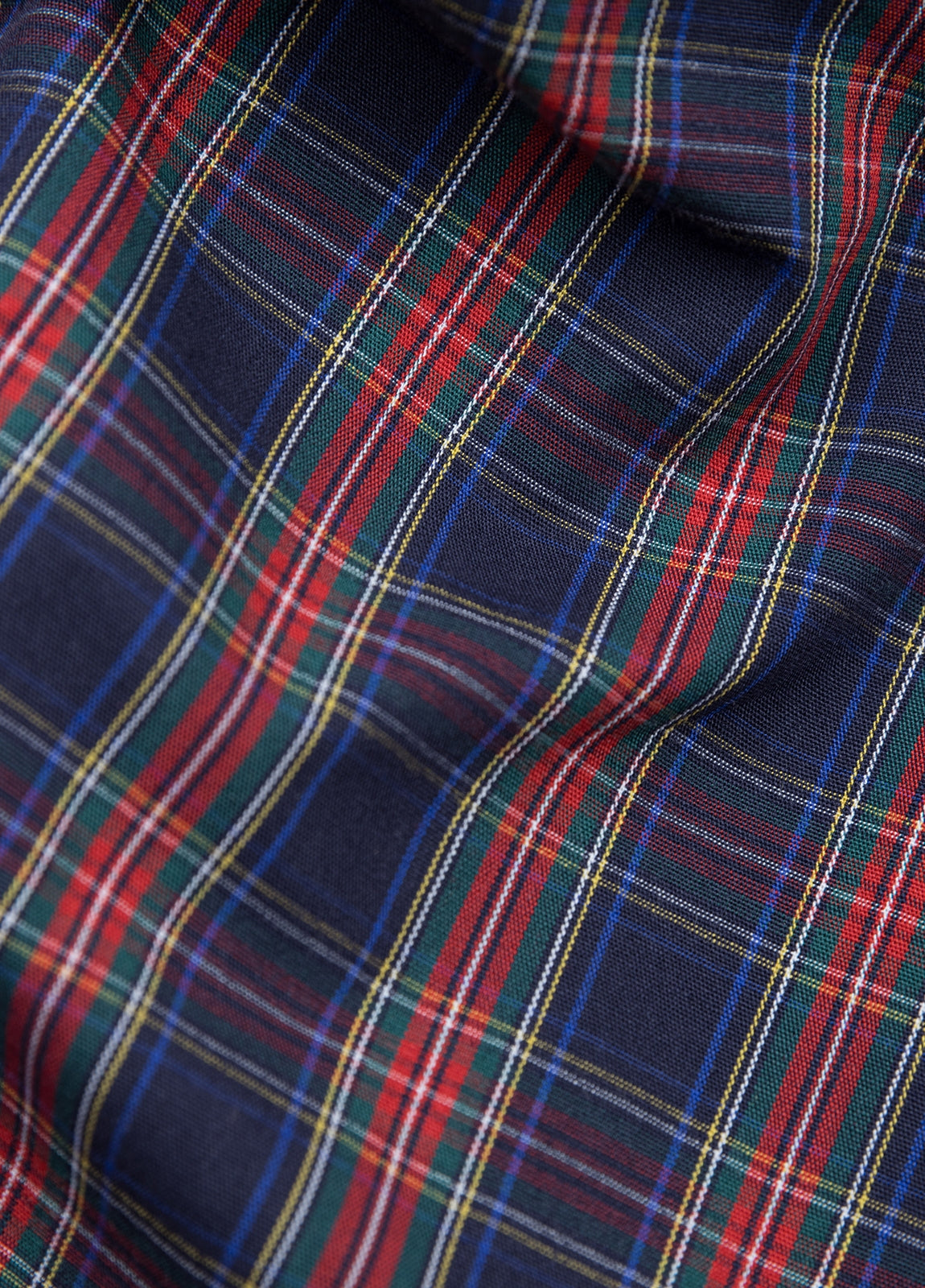 Blue and red checkered boxer shorts