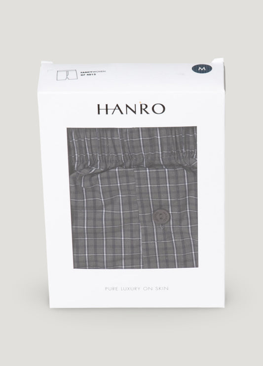 Boxer cuadros gris oscuro