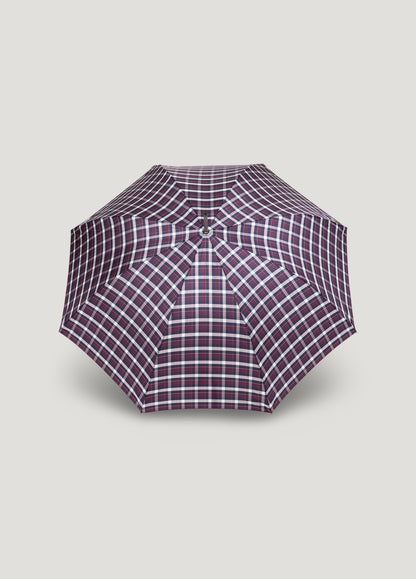 Paraguas cuadros morado