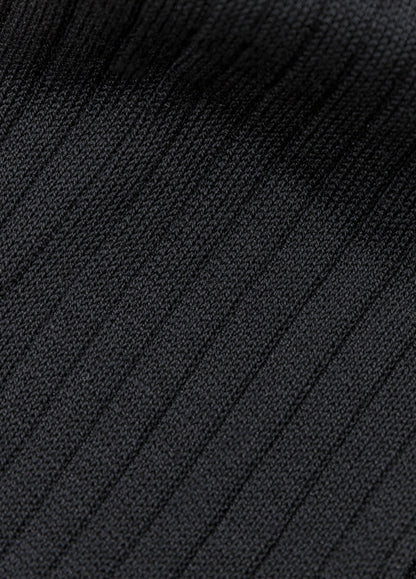 Short black Scottish yarn sock