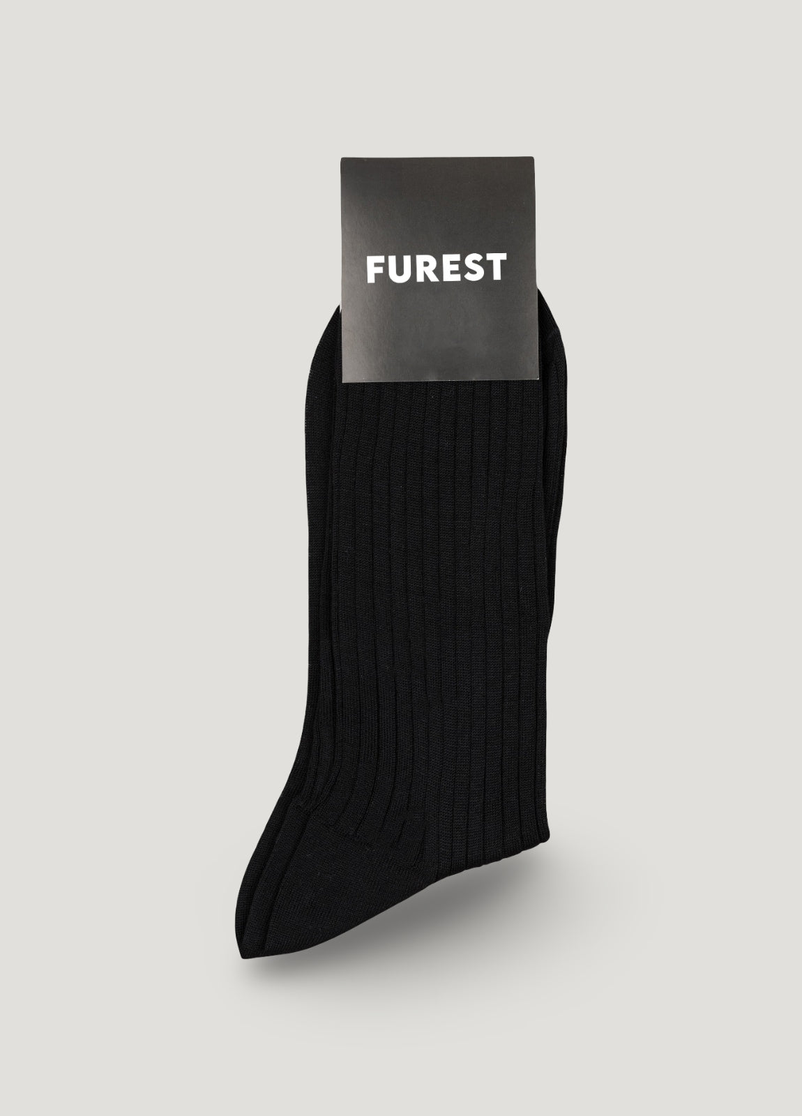 Short black Scottish yarn sock