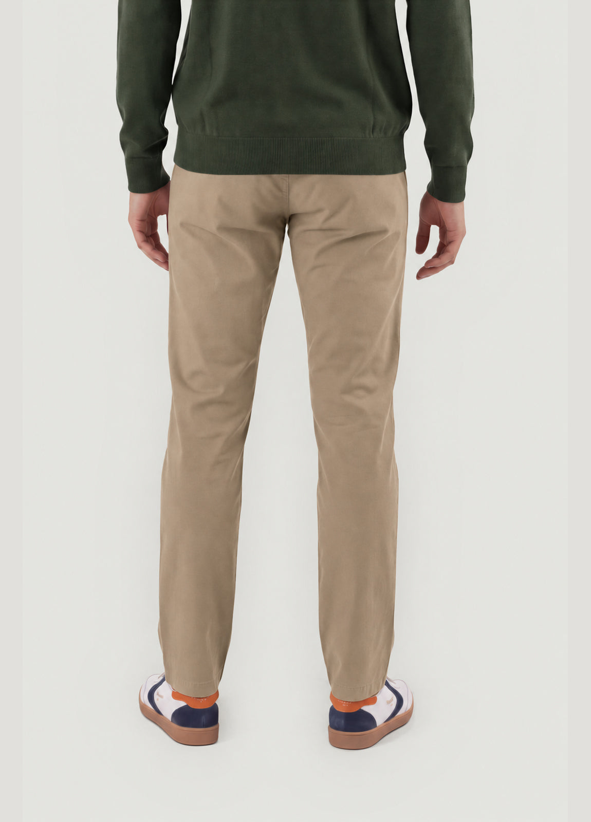 Pantalón Chino Casual Popelín tostado