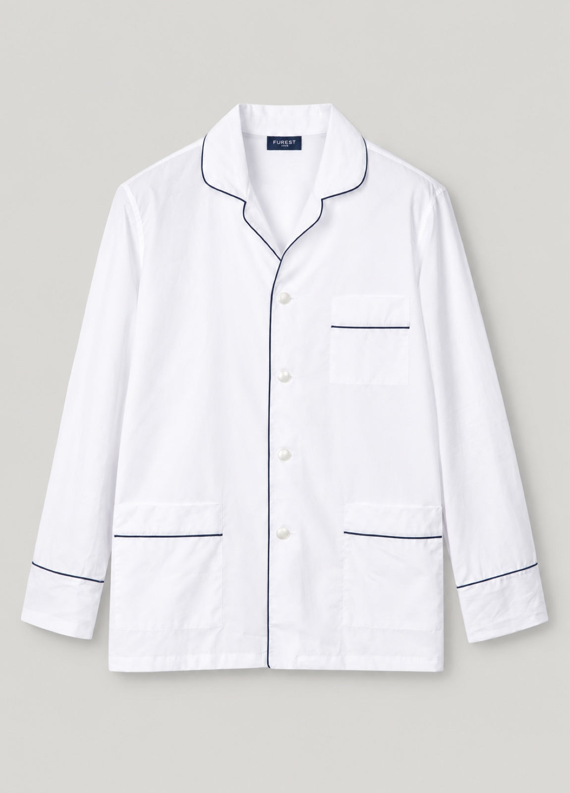 Pijama liso blanco