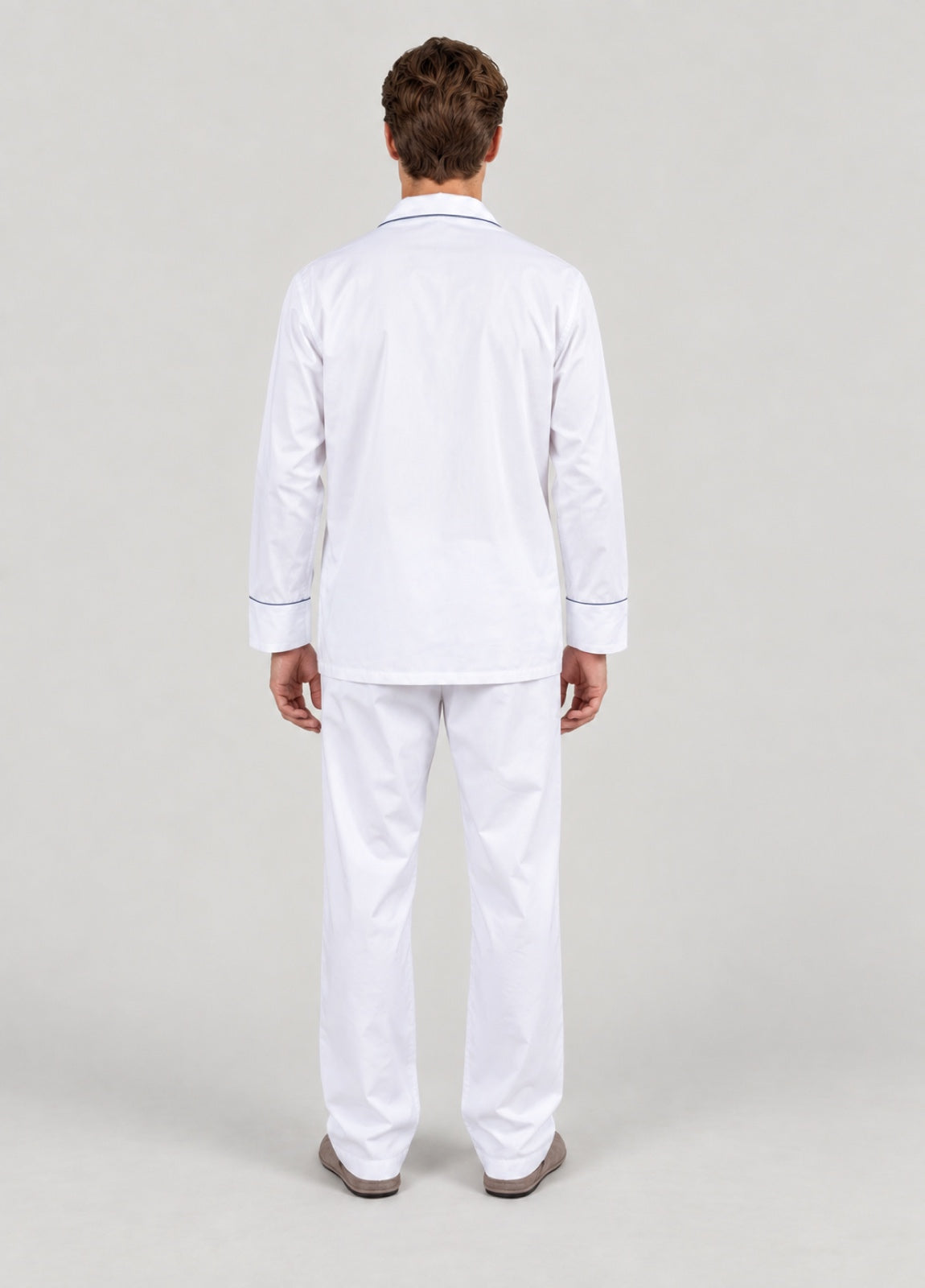 Pijama liso blanco