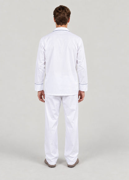 Pijama liso blanco