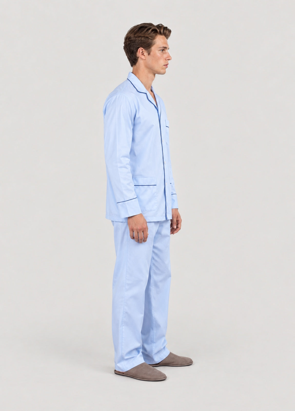 Pijama liso celeste