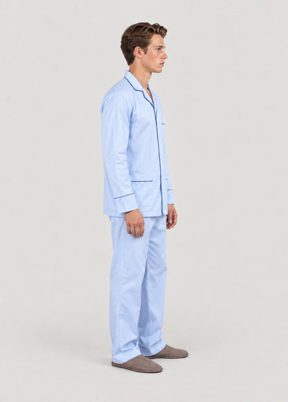 Pijama liso celeste