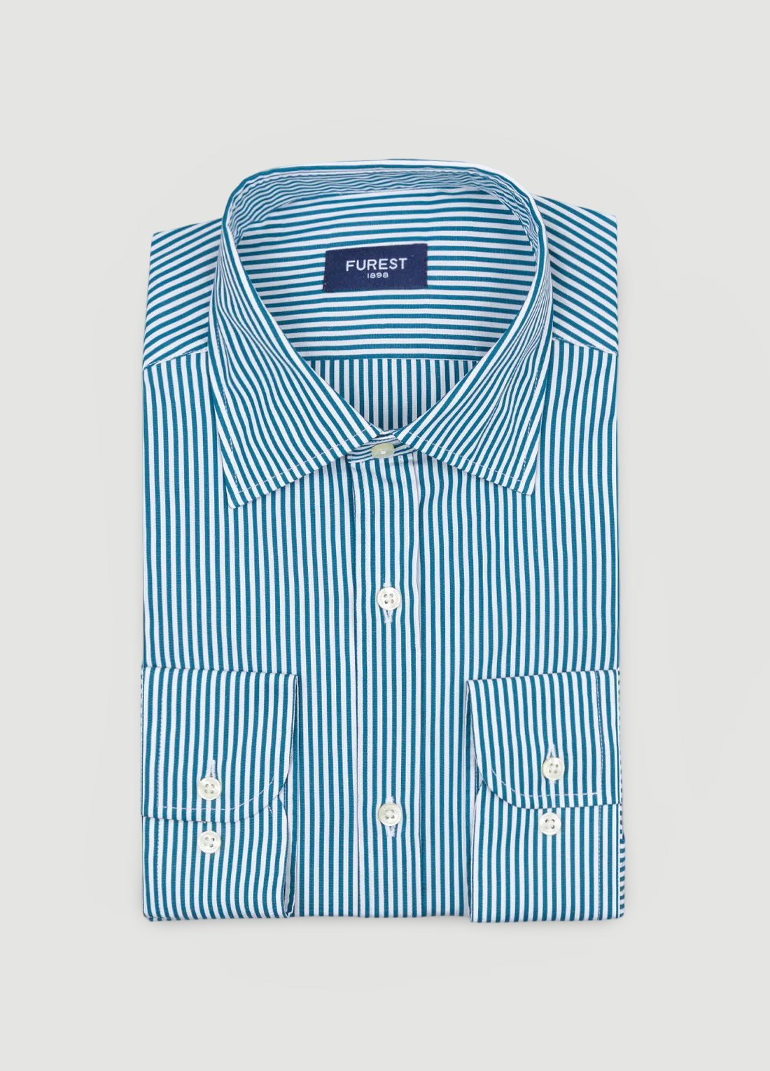 Camisa vestir rayas verde
