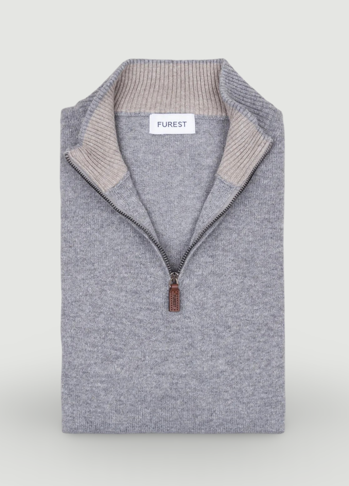 Jersey cuello zip gris vigoré