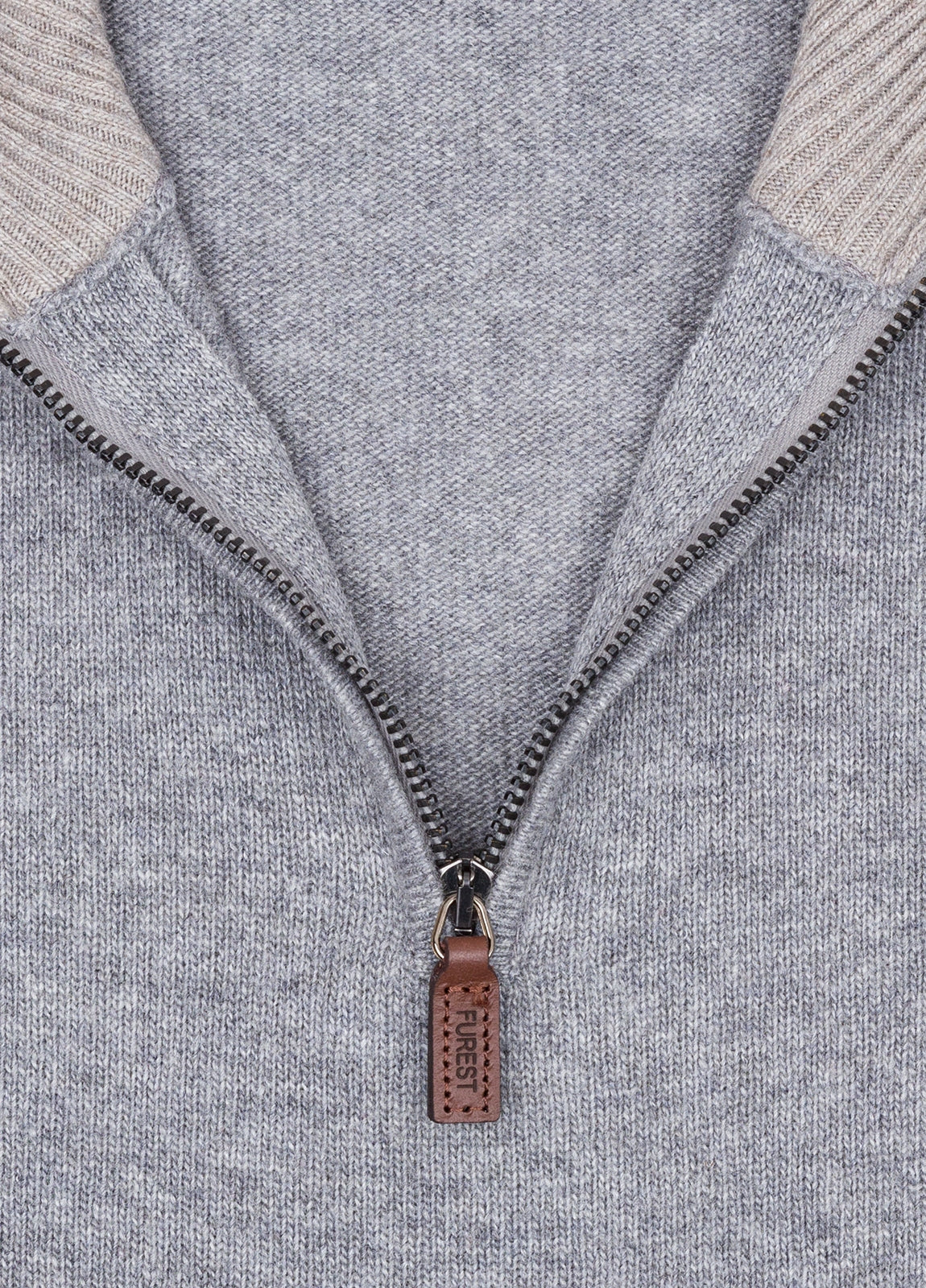 Jersey cuello zip gris vigoré